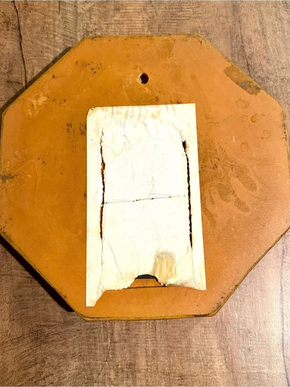 Vintage Syroco octagon Vegetable Plaque Mirror